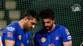CSK Captain MS Dhoni And Suresh Raina Gear up For IPL 2021 | Watch Video